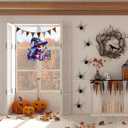 SUMELAY Diamond Art Hanging Kit for Adults, 5D Acrylic Diamond Painting Window Pendant, Diamond Ornament for Garden Home Office Decor Crafts Gift(Halloween-T005)