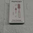 Momcozy Bottle Brush Kit, Innovative Push-Press Design for Better Cleaning - Baby Bottle Cleaner Brush for Baby Bottle, Breast Pumps, Nipples, and More - Can Generate Foam for Better Cleaning, Pink (Press Bubble Style)