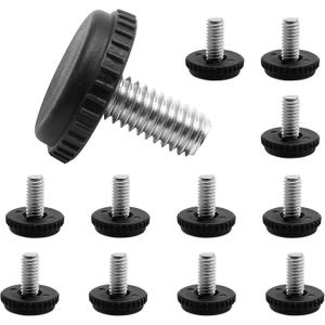 Litoexpe 5/16-18 Stainless Steel Screw Furniture Leveling Feet, Adjustable Patio Furniture Levelers for Table and Chair Legs, 12-Pack
