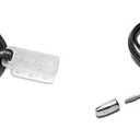 Kensington Universal 3-in-1 Combination Laptop Lock, Computer Security Locking Cable - Resettable Version (K62316WW), Black & Desktop & Peripherals Locking Kit 2.0, Black (K64424WW)