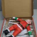 360 LED Lights Adjustable 10ft Vertical IP65 Waterproof Remote Control Christmas Stair Light, Warm White LED Indoor/Outdoor Hanging Star Step Decor with 8 Effects