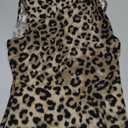 WDIRARA Women's Summer Going Out Tank Top Asymmetrical Neck Ring Sleeveless Slim Fitted Tops (Medium, Brown)