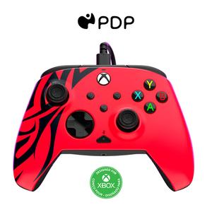 PDP Gaming REMATCH Enhanced Wired Gaming Controller: Licensed Gamepad for Xbox Series X|S, Xbox One, Windows PC, Mappable Back Buttons, Customizable Triggers, Audio Control, Companion App: Spirit Red