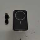 Magnetic Portable Charger, 10000mAh Power Bank, 5 in 1 Portable Charger with Built in Cable, 20W Fast Charging for Magsafe Battery Pack Compatible with iPhone 17/16/15/14/13/12 Pro/Pro Max - Black