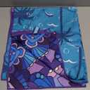 32 x 71inch Oversized Beach Towel, Purple Mandala Microfiber Beach Towels for Travel, Swimming, Yoga, Camping Vacation Essentials Adult Gift.