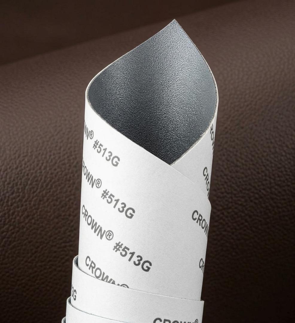 CROWN 513G Light Gray Leather Repair Patch Tape 3"×60" Furniture Leather 513L