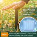 8PK new Mole Repellent for lawns Gopher Repellent Ultrasonic Solar Powered Snake Repellent Deterrent Mole Repeller Vole Repellent Outdoor Lawns Garden Yard All Pests Sonic Spikes Stakes Chaser upgrade