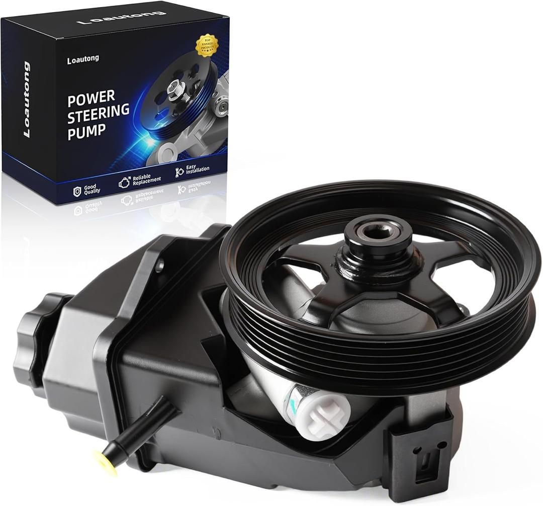 Power Steering Pump with Pulley, 2006-2011 for Chevy Impala, 2006-2007 for Chevy Monte Carlo, V6 3.5L/3.9L, Replace 20-69989, 2069989, 63139N, 88964571, 15267585