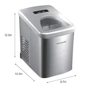 Frigidaire 26 Lbs per Day Portable Compact Maker, Ice Making Machine, Stainless, Medium