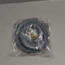 Elyfree Washing Machine Drain Hose, 5 Feet Flexible Washer Drain Hose Extension, Universal Dishwasher Drain Hose Extension Kits Corrugated Washer Hoses W/ 1 Hose 4 Clamps