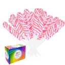 Pink Twisty & Swirl Lollipops 32 Pack, Baby Shower Candy Twist Lollipop Individually Wrapped Suckers, Valentines Lollipops Candy Bulk, Strawberry Gender Reveal