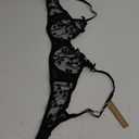 Women's Modern Curvy Unlined Balconette Underwire Bra  Black 38DD