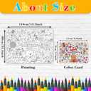 6 x Nicime 43.3x31.5Inch Valentine's Day Giant Coloring Poster with Picture, Birthday Gift Painting Poster, Art Crafts Activity Drawing Paper in School, Classroom, Home, Party for Boys, Girls, Kid (Colorful)