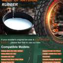 BANGTING 2PCS Upgrade 50/75-6.1 Scooter Off-road Solid Tires, 8.5x2 inches Tires Tubeless for Gotrax GXL V2/XR/APEX, 8 1/2 x2 Tire Replacement for Hiboy S2, Xiaomi 3 Lite/3/Pro 2/1s/M365