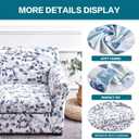 KRFOONN 2 Piece Chair Covers Printed Sofa Covers Couch Covers Washable Armchair Sofa Couch Slipcover Furniture Protector with Elastic Bottom for Living Room (Armchair, 15), Small