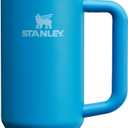 STANLEY Quencher H2.0 Tumbler with Handle and Straw 30 oz | Flowstate 3-Position Lid | Cup Holder Compatible for Travel | Insulated Stainless Steel Cup | BPA-Free | Azure