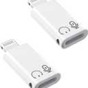 2Pack Lightning Male to USB C Female Charging Adapter,[MFi Certified] Type C Charging Support Data Transmission Call Audio Connector Dongle for iPhone 14/13/12/11/8/7/XS/Plus/Pro Max/6/5 iPad No Call