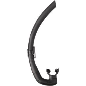 Mares Dual Snorkel Soft Tube for Scuba Diving, Snorkeling, Freediving, Spearfishing with Hypoallergenic Silicone Mouthpiece (Black)