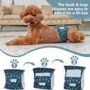 JoyDaog Reusable Dog Belly Bands for Male Dogs Diapers,5 Pack Premium Washable Dog Diapers Male Doggie Nappies Wrap, XL