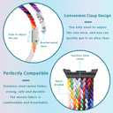 Stretchy Braided Bands For Samsung Galaxy Watch 8 40mm 44mm/Galaxy Watch 8 Classic 46mm, Smartwatch Replacement Elastic Nylon Woven Breathable Sport Strap For Men Women