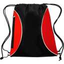 14x17 STRING BACKPACK BLK/RED, Pack 105