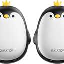 Gaiatop Magnetic Hand Warmers Rechargeable 2 Pack, 3 Settings Cute Pocket Penguin, Fast Hot Hands Reusable Portable Electric Heater for Camping Hunting Golf, Stocking Stuffers Gifts for Women Men (Black)