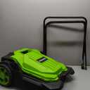 Walk Behind Manual Push Floor Sweeper - 5 Gallon Capacity - Easy Storage - Outdoor Use - Additonal Heavy Duty Brush Set