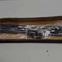 Curtain Rods for Windows 48 to 84-92 inch, 5/8" Matte Black Curtain Rod, Stainless Steel Small Curtain Rods for Bedroom, Living Room, Kitchen, Farmhouse, Outdoor Curtain rod Black