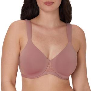 Bali Women's Underwire Lace Bra, Our Coolest Smoothing T-Shirt Bras for Women, Convertible Straps (Pink), 36D