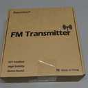 7W 1W Long Range FM Transmitter with LCD & 3.5mm Audio Cable - Ideal for Drive-in Church, School & Supermarket Events, Light Shows & Fireworks Display - Black