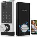 DEVO G1 Video Smart Lock with Camera & Doorbell, Auto Locks, 6-in-1 Keyless Entry Door Lock with Fingerprint, App Remote, Built-in Wi-Fi Smart Deadbolt for Front Door