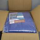 Large Waterproof Tarp - Heavy Duty 5 Mil Thick Poly Tarpaulin Ideal for Canopy Tents, Boats, RV or Pool Covers - Multipurpose Protective Tarps with Grommets for Indoor and Outdoor Use | 30' x 30' (Blue-Lightweight Protection)