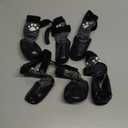 SCENEREAL Anti Slip Dog Boots & Shoes for Hot/Cold Pavement to Prevent Licking, Waterproof Dog Socks Paw Protectors for Small Medium Large Dogs, Traction Control on Hardwood Floor for Senior Dog, M 6ct