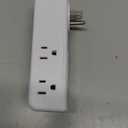 Surge Protector Outlet Extender - with Rotating Plug, 6 AC Multi Plug Outlet with 4 USB Ports (2 USB C), 1800J Wall Charger, 3-Sided Power Strip with Spaced Outlet Splitter for Home, Office, Travel (White)