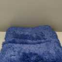 Blue Fluffy Area Rug for Bedroom, 4x5.9 Feet Shag Rugs for Living Room, Kids Rooms Boys Room Nursery, Soft and Comfy, Fuzzy Carpet Teen Dorm Home Decor Aesthetic, Upgrade Non Slip