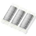 3 Pcs Floral Wire 22 Gauge, 38 Yards Silver Iron Flower Wire for Crafts, Thin Crochet Wires for Wreaths, Bouquet Packaging Decoration, Handicraft Making