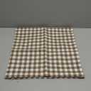 CARRIE HOME Brown Gingham Checkered Throw Pillow Covers 18x18 Set of 2, Neutral Modern Farmhouse Dark Brown Khaki Outdoor Pillows 18 x 18 for Porch Patio Furniture (No Pillow Inserts)