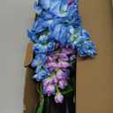 2 Pack Solar Wisteria Flower Lights, Waterproof Solar Lights Outdoor for Garden, Patio, Yard Decoration, Blue and Purple