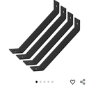 4 Pcs 11-1/8" x 1-1/2" Inside Mount 45-Degree Angle Bracket for Post Pergola Wooden Furniture Shelves Support