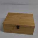 Woiworco Large Bamboo Wooden Storage Box with Hinged Lid, 11 x 7.9 x 4.5 inch Natural Wooden Box for Crafts Decorative Box for Art and DIY, Stash Box and Home Storage Keepsake Box for Craft Gifts