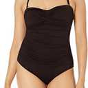 Anne Cole Women's Twist Front Shirred One Piece Swimsuit Size 8