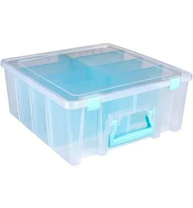 ArtBin - Super Satchel Double Deep - Art Storage Box with 8 Removable Compartments, Smart Closure for Craft Supplies