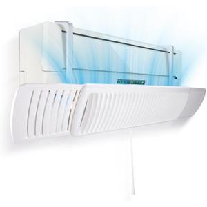 Air Conditioner Deflector,Adjustable Retractable Blinds Suitable for Mini split AC/Heating System,Enhance Cooling and Heating Circulation,Compatible for DaikinCarrierGreesenvilleCOSTWA