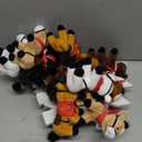 42 Pcs Mini Horse Stuffed Animals 4 Inch Mini Plush Dolls with Tiny Cowboy Hats and Bandana DIY Crafts for Dollhouse for Adopt a Horse Theme and First Rodeo Birthday Party Favor Supplies