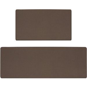 Kitchen Mats Anti Fatigue, PVC Kitchen Rugs, Stain-Resistant Kitchen Runner Washable Standing Mat for Kitchen, Floor Home, Office, Sink, Laundry