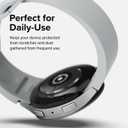 Ringke Bezel Styling [Stylish Stainless Steel Frame] Compatible with Samsung Galaxy Watch 6 Case (44mm), Anti Scratch Protector Adhesive Lightweight Cover Accessory - 44-04 (ST) Silver