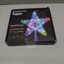 9" Christmas Star Tree Topper with Smart APP Control, Plug-in RGB Multicolor Tree Topper Lighted with DIY Lighting Modes, Music, Timer, Tree Topper Star for Xmas Holiday Party Decorations