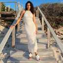 LACIKOSZ Floral High Heels Womens Strappy Sandals Wedding Bride Dressy Shoes Open Toe Ankle Strap Sandals, 8.5