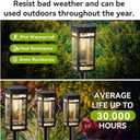 EXCMARK 12 Pack Solar Lights Outdoor Waterproof for Garden Pathway Walkway Driveway Yard Lawn Decorative Landscape Lighting. (Warm White Light, 12)