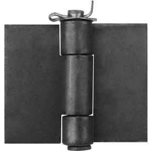 4 Pack 3-3/8" x 3-3/8" Weldable Hinges, Heavy Duty Weld On Butt Hinges for Garage Metal Gate, Trailer, BBQ Smoker, 3.5 mm Thick